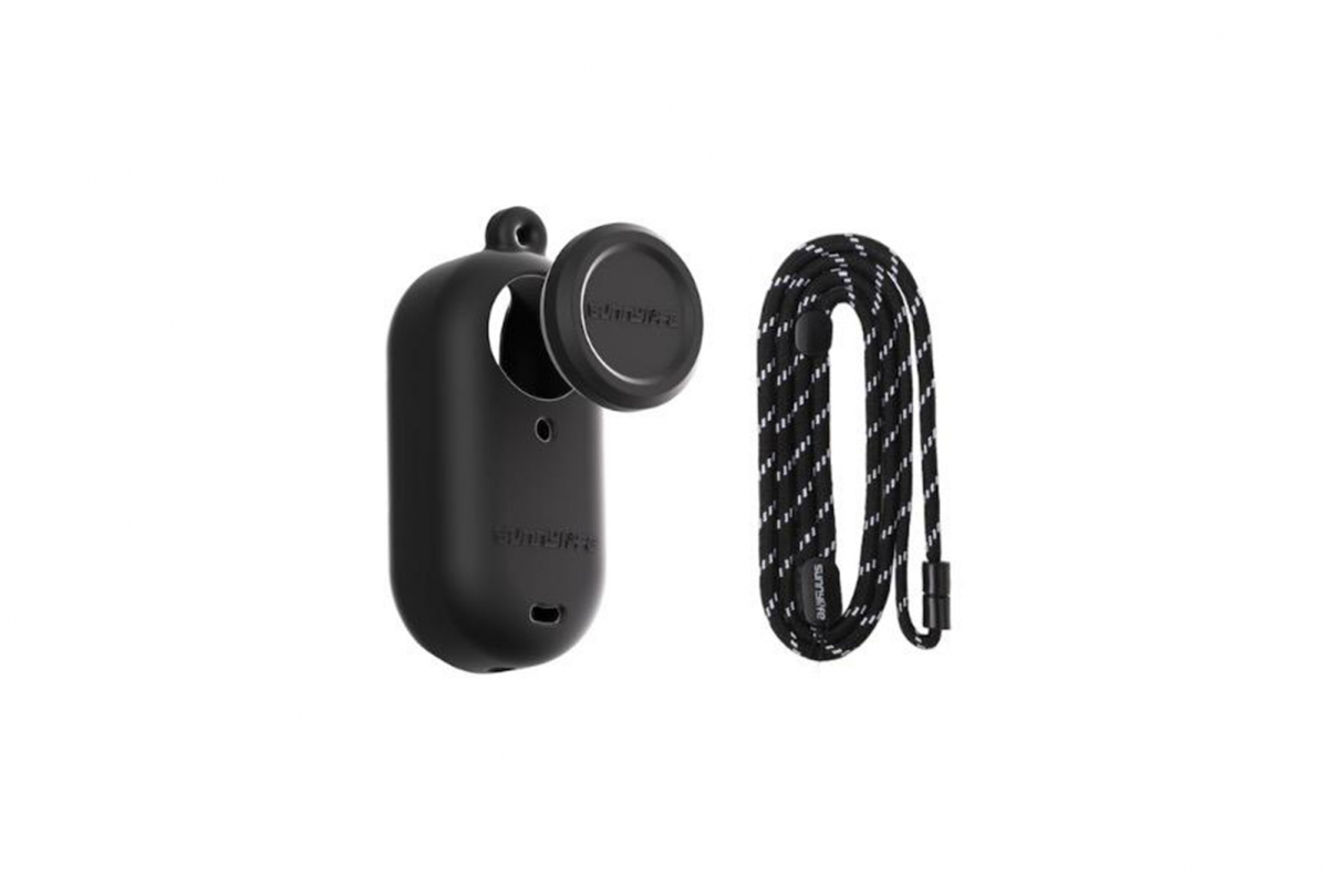 Černý silikonový chránič a kryt objektivu na kameru Insta360 GO 3S 1INST434