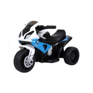 Dětská elektrická motorka BMW S1000RR tříkolka modrá