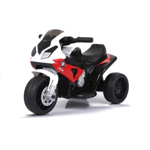 Dětská elektrická motorka BMW S1000RR tříkolka červená