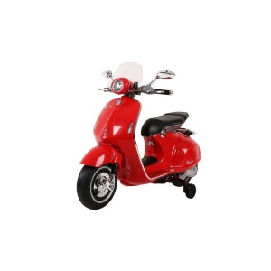 Dětský elektrický skútr Vespa GTS červený