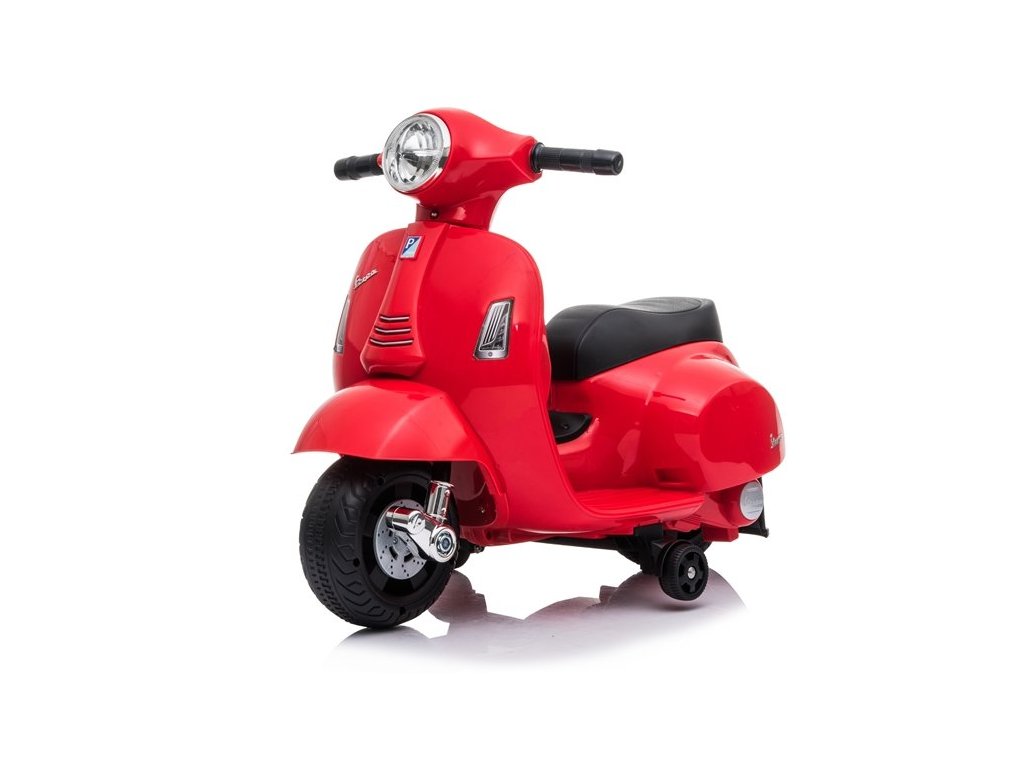 Dětský elektrický skútr Vespa 300 Mini červený