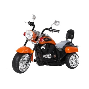 Dětská elektrická motorka Chopper oranžová