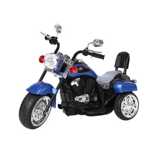 Dětská elektrická motorka Chopper modrá