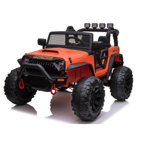 Elektrické autíčko Jeep Brothers oranžové 24V 2x200W