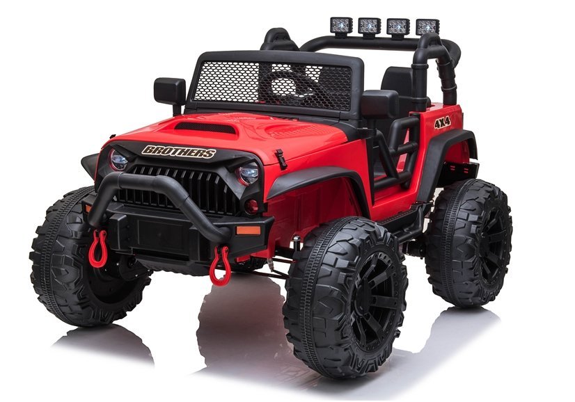 Elektrické autíčko Jeep Brothers červené 24V 2x200W