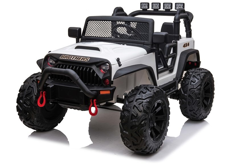 Elektrické autíčko Jeep Brothers bílé 24V 2x200W