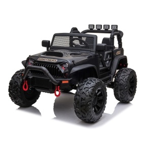 Elektrické autíčko Jeep Brothers lakované černé 24V 2x200W