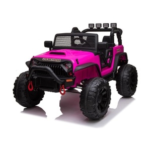 Elektrické autíčko Jeep Brothers lakované růžové 24V 2x200W