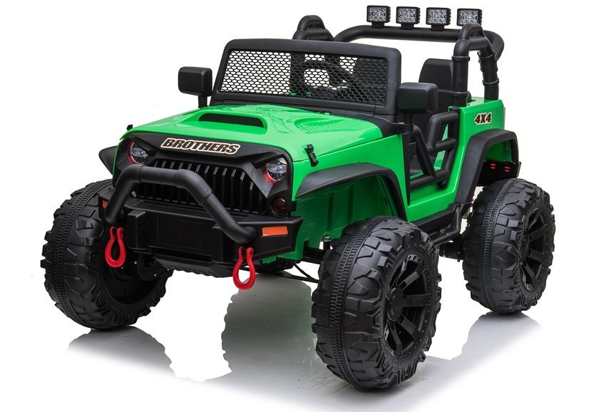 Elektrické autíčko Jeep Brothers zelené 24V 2x200W