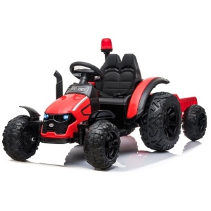 Dětský elektrický traktor s vlečkou Truck červený