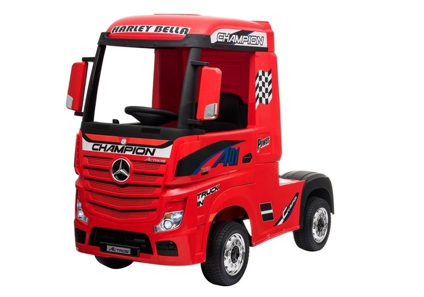 Dětský elektrický kamion Mercedes-Benz Actros 4x4 MP4 lakovaný červený