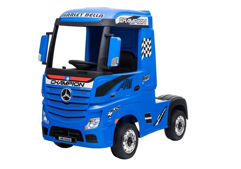 Dětský elektrický kamion Mercedes-Benz Actros 4x4 MP4 lakovaný modrý