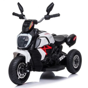 Dětská elektrická motorka Fast Tourist bílá