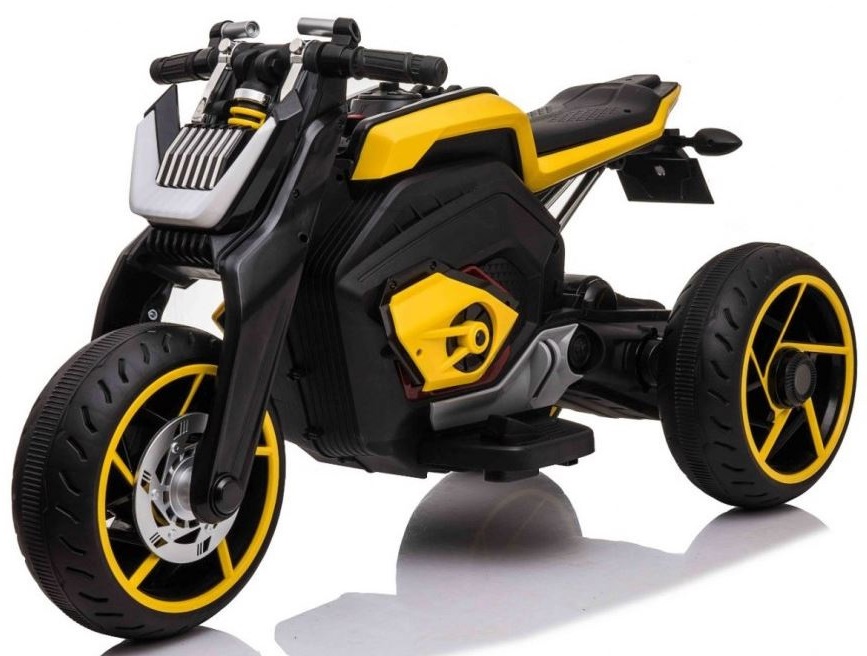 Dětská elektrická motorka Future žlutá