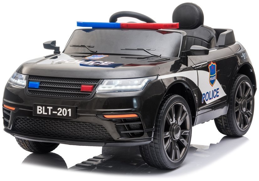 Dětské elektrické autíčko Police černé