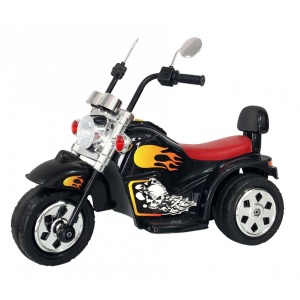 Dětská elektrická motorka Hot Chopper černá