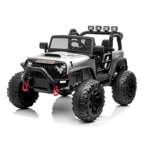 Elektrické autíčko Jeep Brothers 24V 2x200W lakované stříbrné