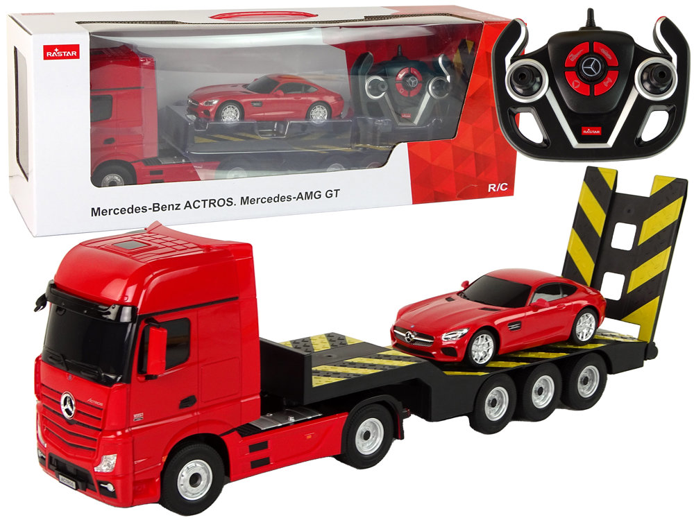 Nákladní auto Mercedes na dálkové ovládání RC 1:26 červené