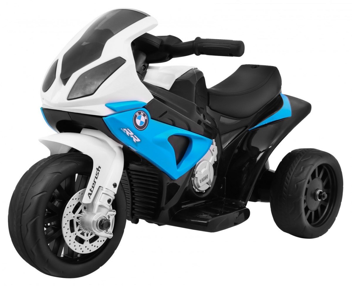 Dětská elektrická motorka BMW S1000RR tříkolka modrá