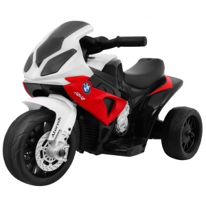 Dětská elektrická motorka BMW S1000RR tříkolka červená