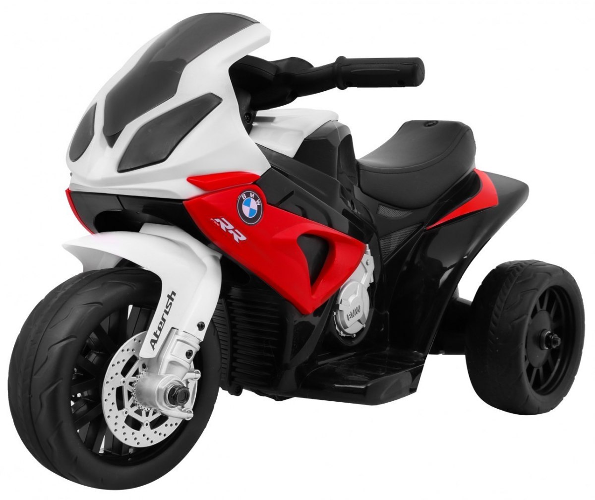 Dětská elektrická motorka BMW S1000RR tříkolka červená