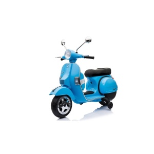 Dětský elektrický skútr Vespa modrá