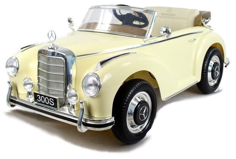 Elektrické autíčko Mercedes Benz 300S béžové