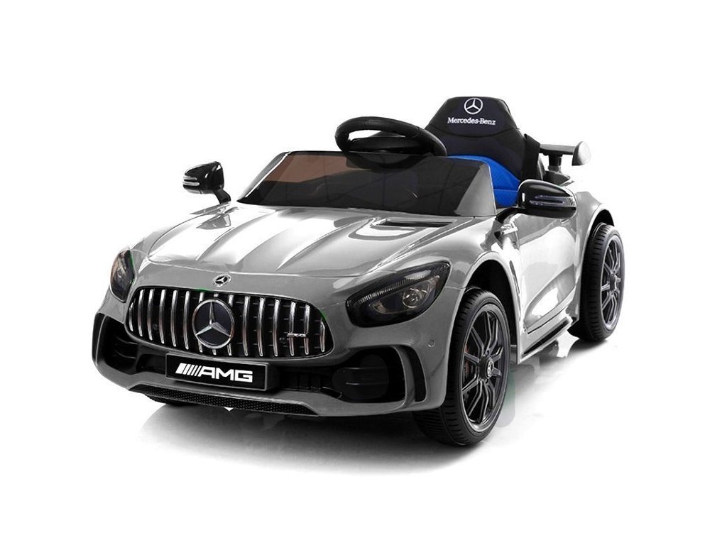 Elektrické autíčko Mercedes GTR lakované stříbrné