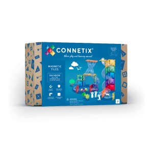 Connetix Connetix Tiles - Magnetická Stavebnice Duhová Kuličková Dráha 66 ks