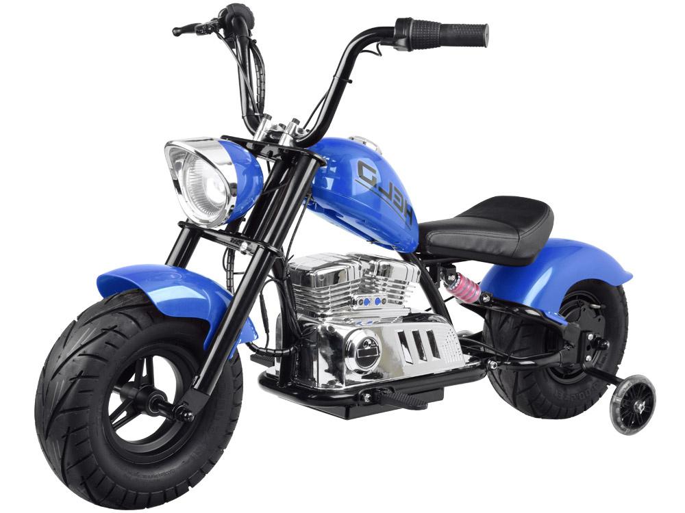 Dětská elektrická motorka Chopper 24V modrá