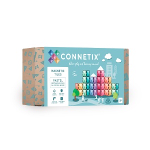 Connetix Connetix Tiles - Magnetická Stavebnice Pastelové Obdélníky 24 ks