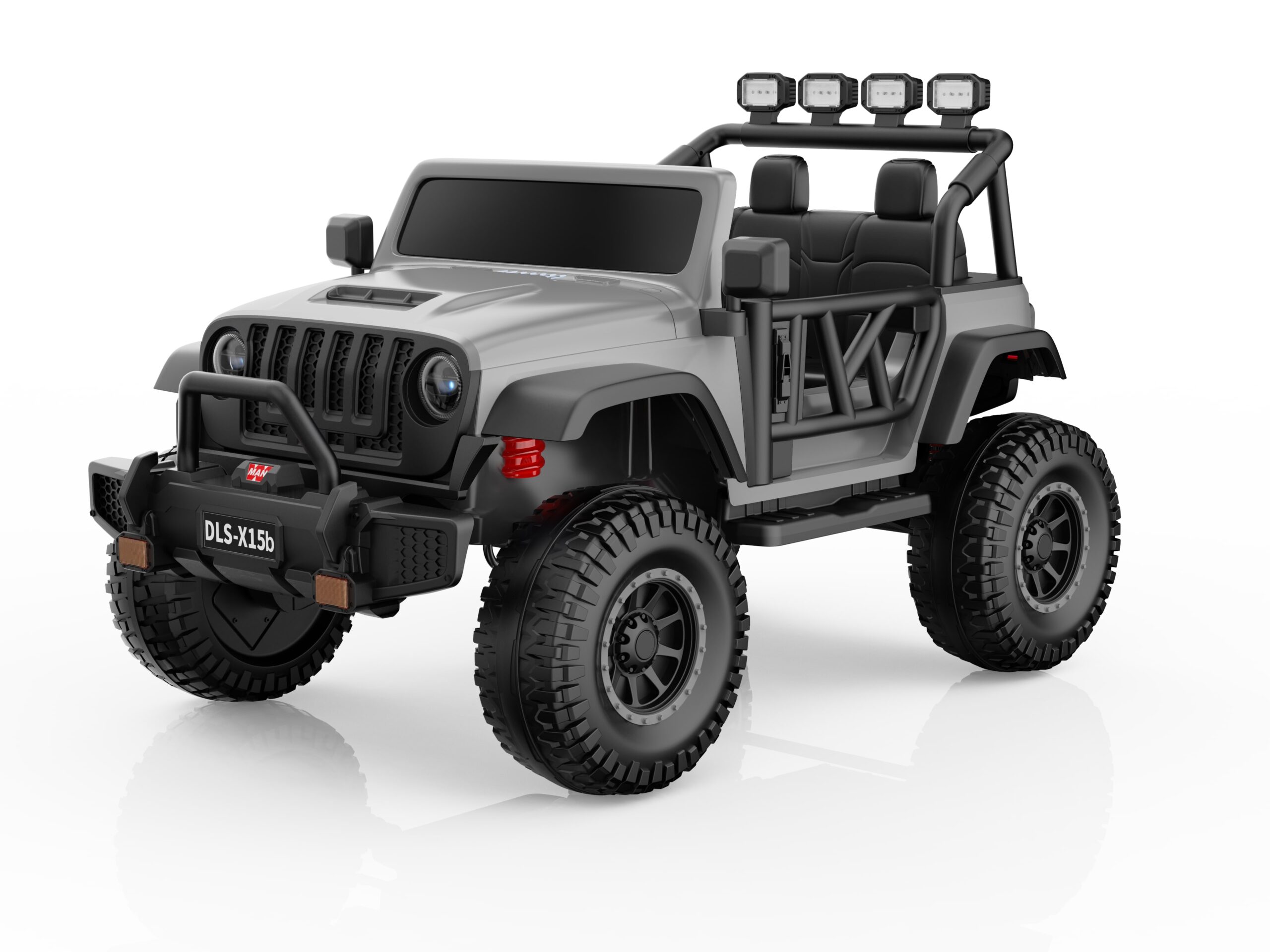 Elektrické autíčko Buggy BIG FOOT 4x4 šedé 24V | 800W | 60 kg | EVA | LED | 2