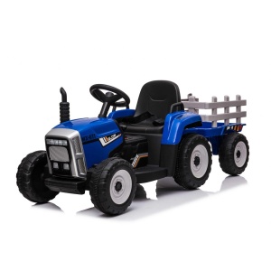 Elektrický traktor s vlečkou Blow modrý