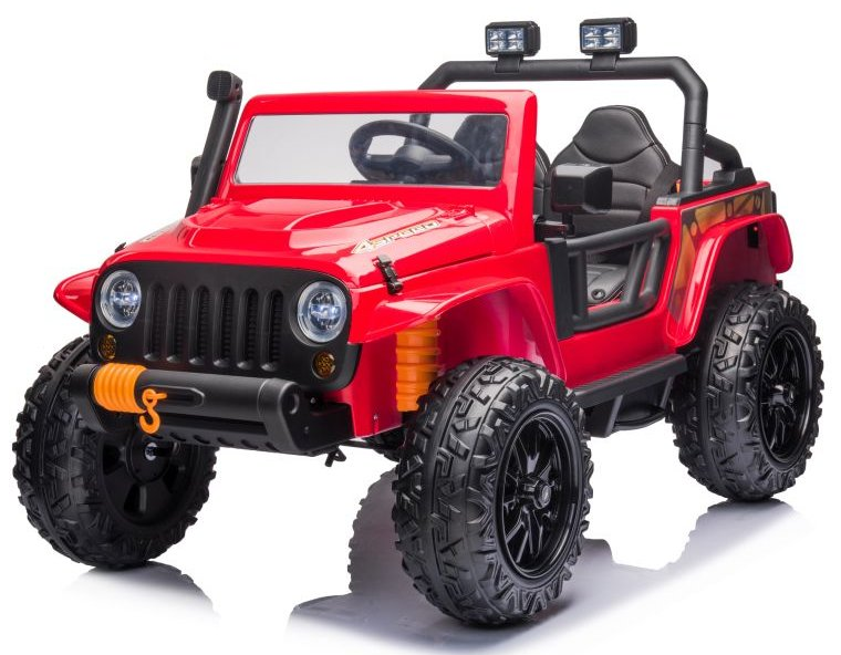 Elektrické autíčko Jeep 4Speed 24V | 4x200W červené