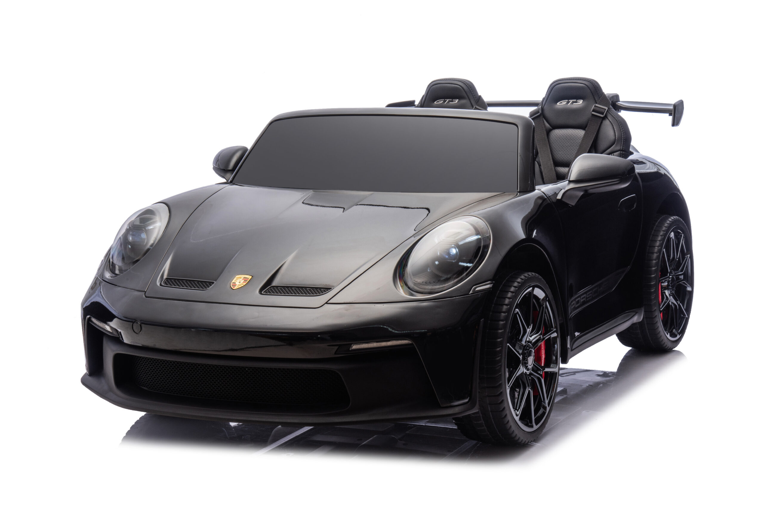 Elektrické autíčko Porsche 911 GT3 XXL | 24V14Ah | 4x200W | Pro 2 děti | Lakované černé