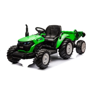 Elektrický traktor s přívěsem pro děti HC-306 24V světle zelený