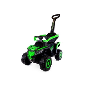 Speed MT280 Dětské elektrické odrážedlo | autíčko 3v1 s vodící tyčí zelené