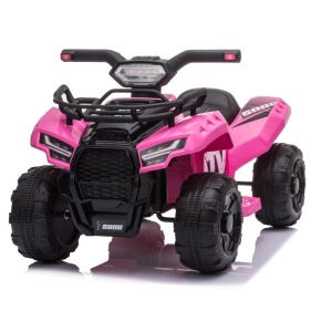 Dětská elektrická čtyřkolka ATV růžová - Rozbaleno - L-7907