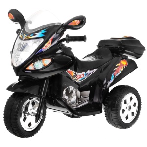 Dětská elektrická motorka skútr černý 1188