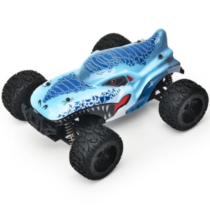RC Monster Truck 1:16 Max 35 km/h dosah 100m 2.4Ghz 4x4 Bezkartáčový motor Barva: Modrá