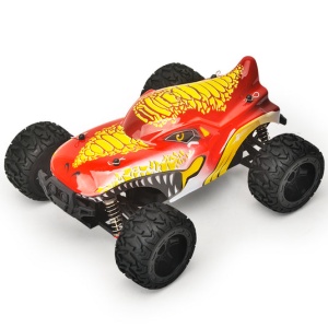 RC Monster Truck 1:16 Max 35 km/h dosah 100m 2.4Ghz 4x4 Bezkartáčový motor Barva: Červená