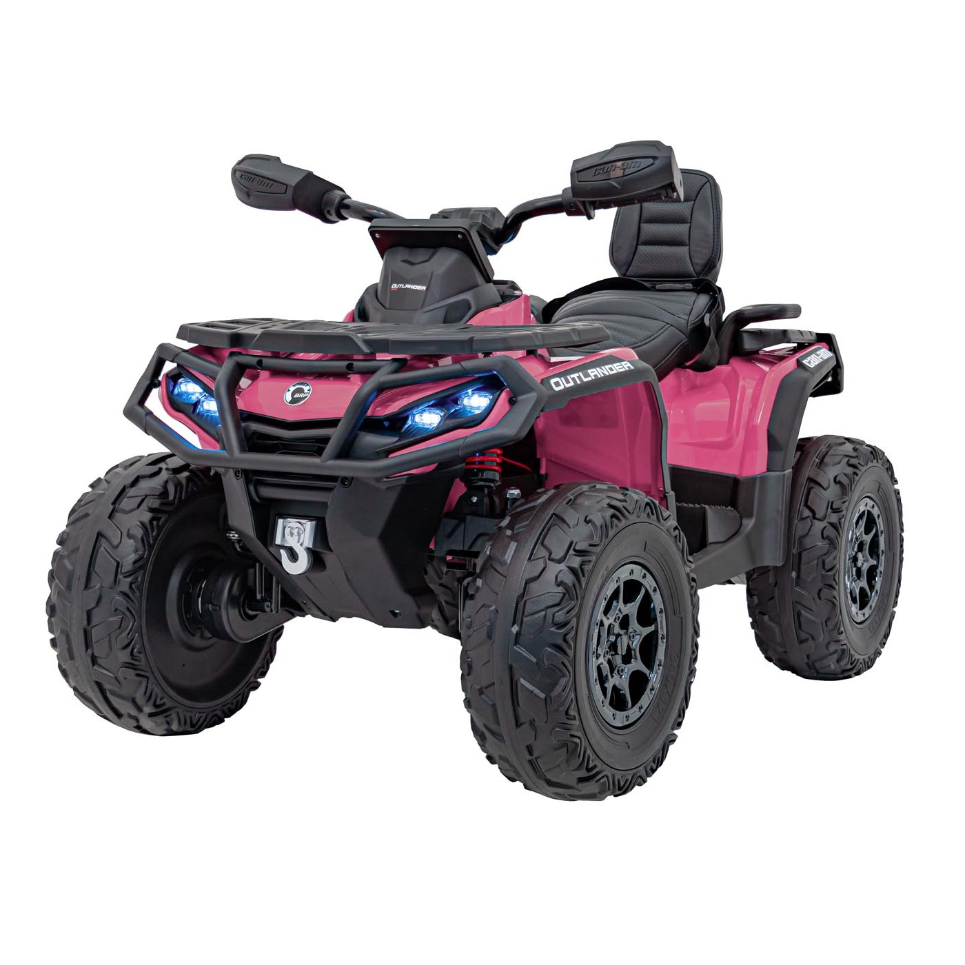 Dětská elektrická čtyřkolka Can-Am Outlander ATV 24V 4x200W růžová