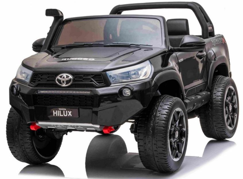 Dětské elektrické autíčko Toyota Hilux 2x24V7Ah | 4x200W | 4x4 | pro 2 děti | ECO kůže | EVA kola černé