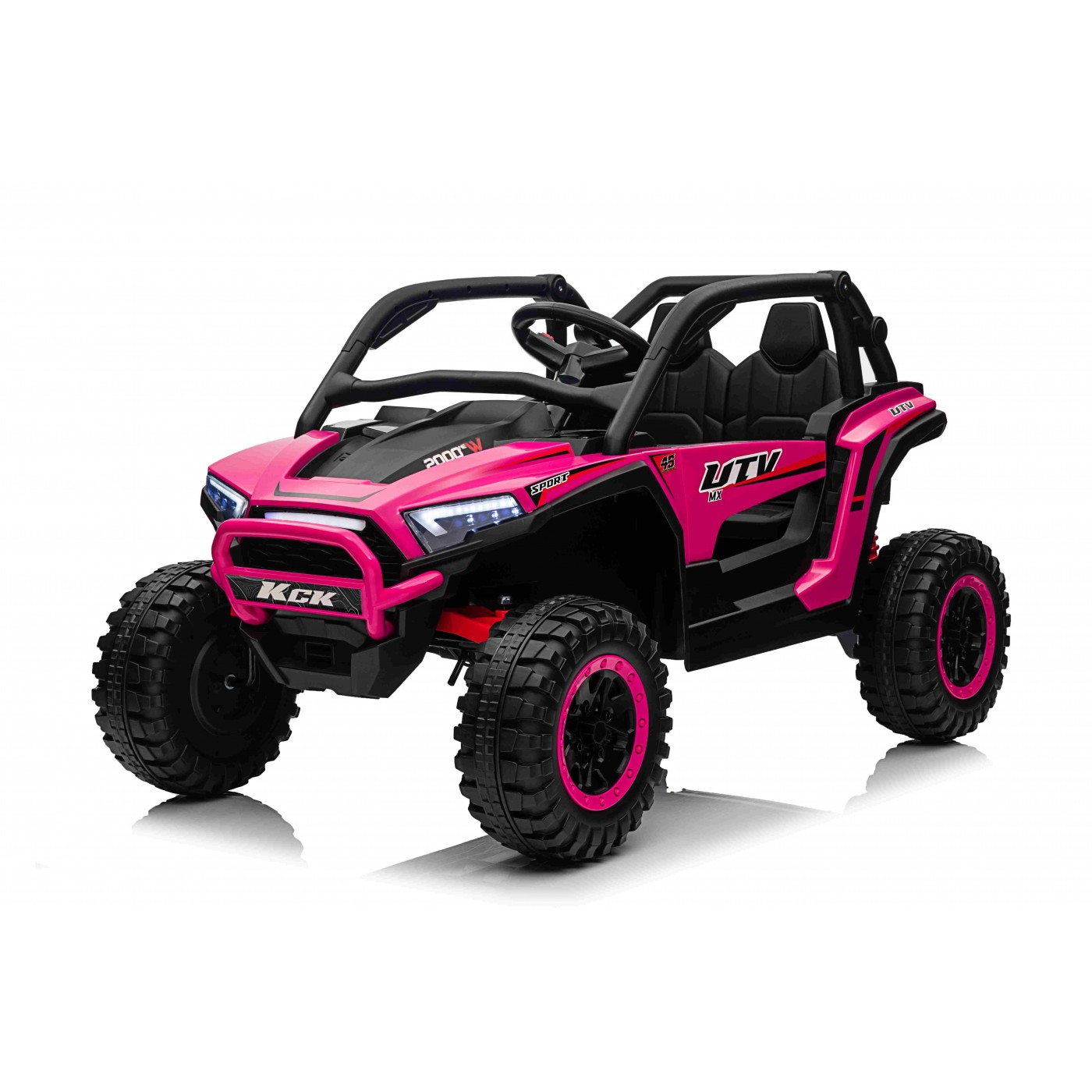 Elektrické autíčko Buggy UTV KCK 4x4 růžové 24V | 800W | 50 kg | EVA | LED | 2