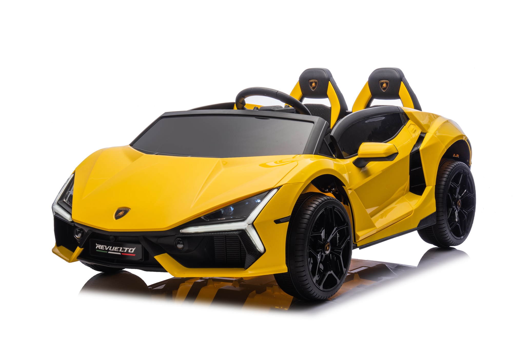 Dětské elektrické auto Lamborghini Revuelto XL STRONG | 14 km/h | 24V 14Ah | 60 kg | žluté - Nekompletní -S-A500-YELLOW