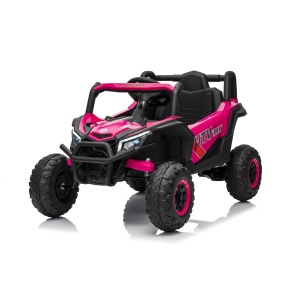 Elektrické autíčko Buggy Madman růžové | UTV-MX 4x4 | EVA kola | 12V 10Ah | EKO kůže
