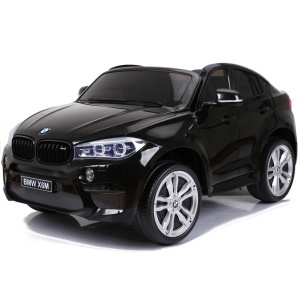 Elektrické autíčko BMW X6 M dvoumístné XXL lakované černé - Repasováno - L-2843