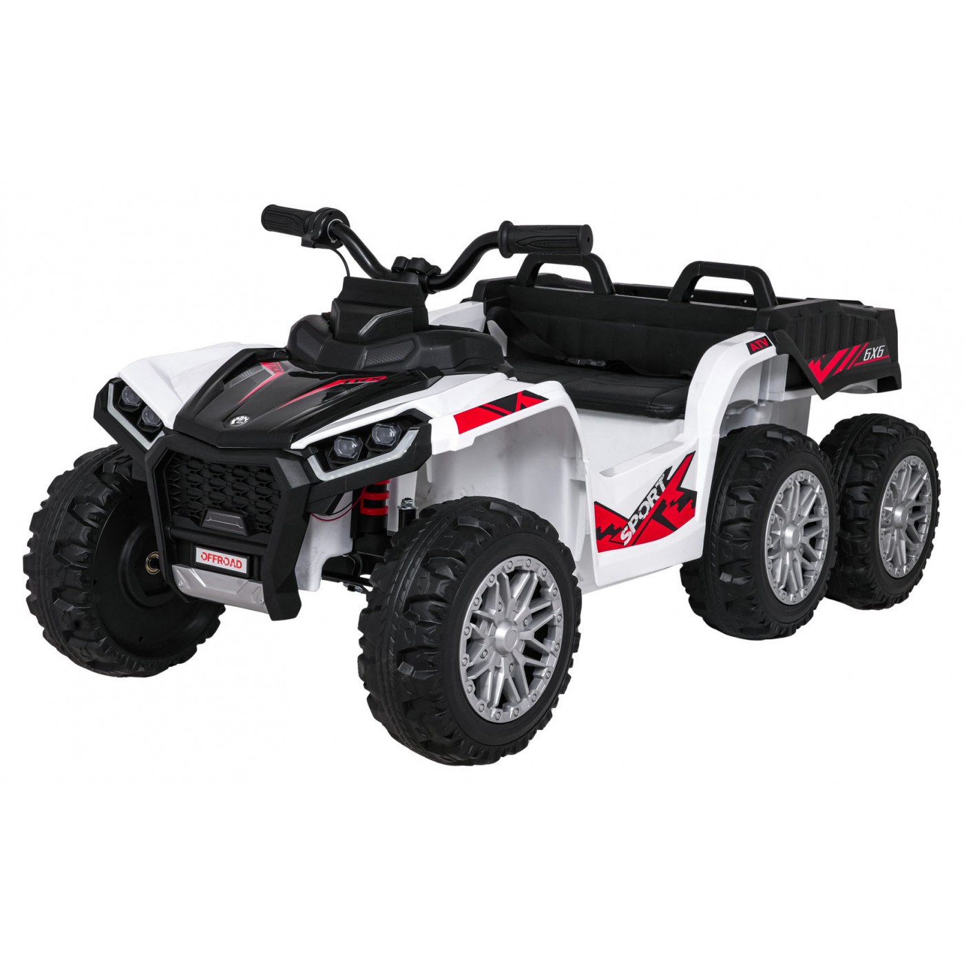 Dětská elektrická čtyřkolka Quad Sport TX ATV bílá - Poškozený obal - R-PA.HL699.BIA
