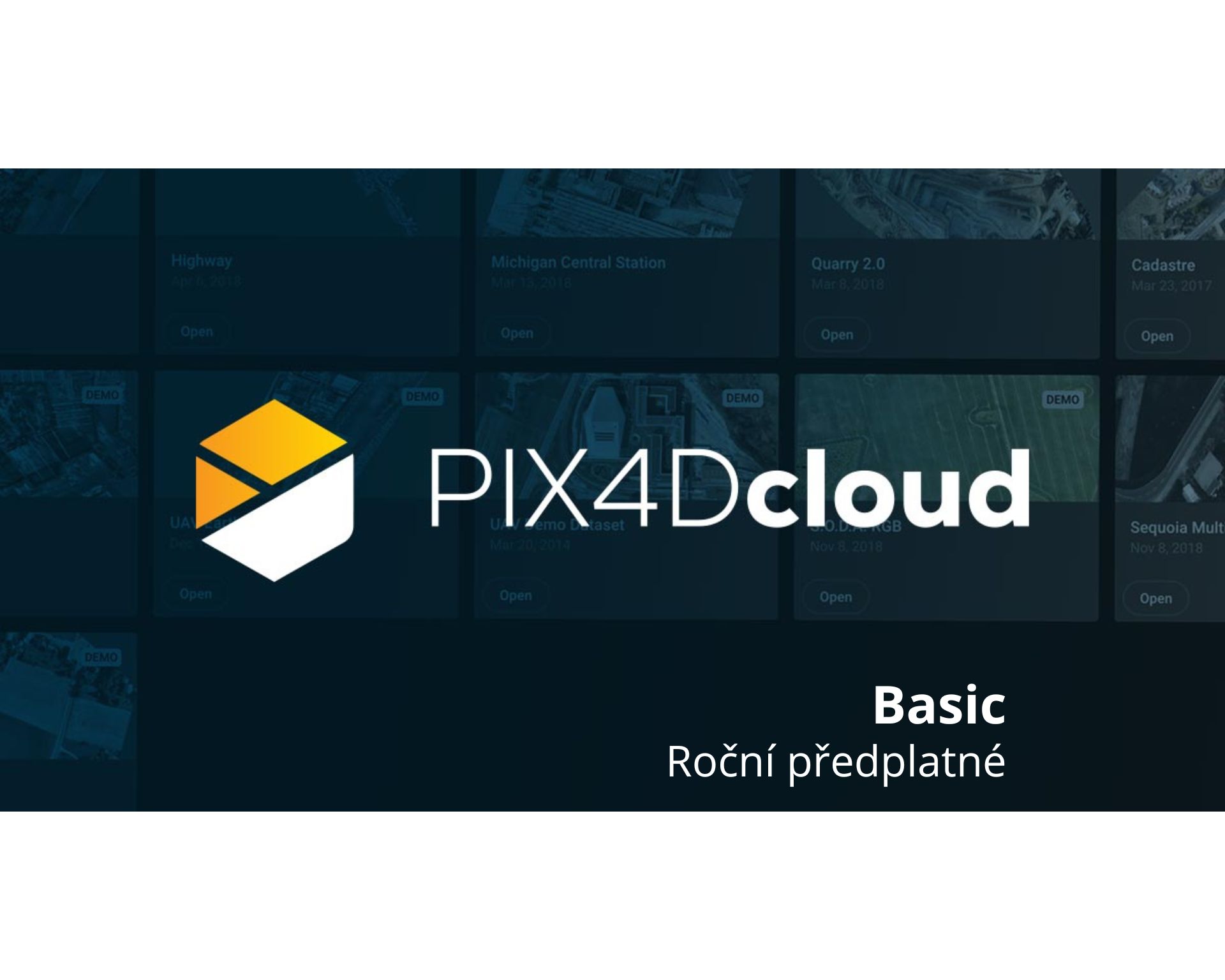 PIX4Dcloud Basic - roční předplatné