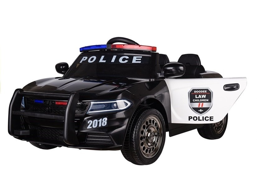 Elektrické autíčko Policie černé